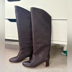 Splendid Burgandy Heeled Boots